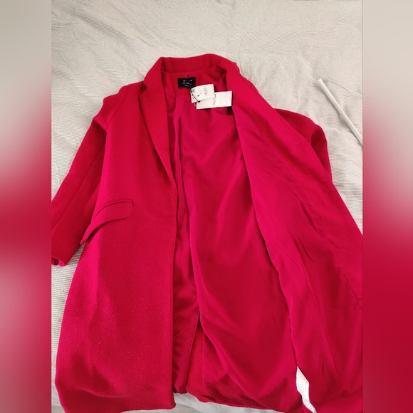 Red Bershka Coat - Picture 5 of 6